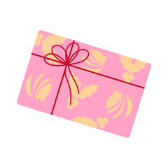 Colorful Christmas holiday gift boxes with ribbons and patterns