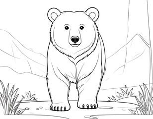 Bear Coloring Page