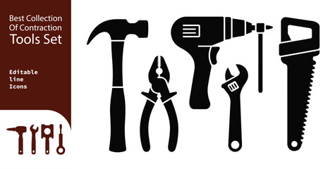 Essential Construction Tools Set A Collection of Hand Tools for Building and Repair Projects A Versatile Toolkit