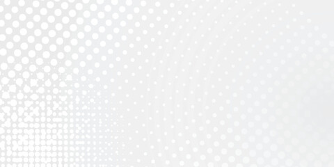 Fototapeta premium Dot white gray wave light technology texture background. background modern