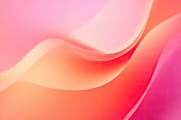 Obraz premium Abstract, smooth curves in soft, blended pastel colors
