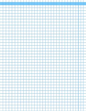 Blank gridded paper.  Simple graph