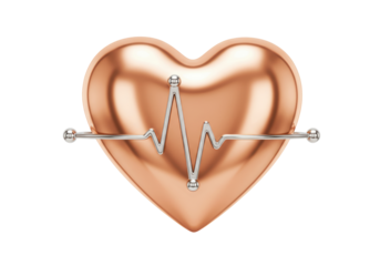 Isolated heart pulse icon for medical healthcare emergency in cardiac cardiology system