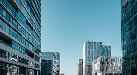 Obraz premium City Building View with Modern Business Concept