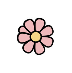 Simplified Pink Flower
