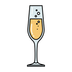 Simple Champagne Glass