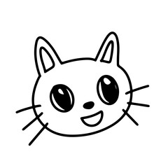 Obraz premium Outline baby new born doodles decoration element design. game, education, sock. baby newborn element doodle