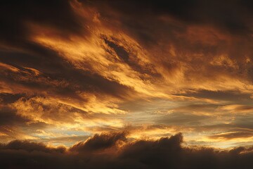 Fototapeta premium Dramatic sunset cloudscape (1)