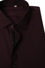 Closeup collar detailed picture maroon