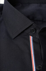 Black dress shirt collar 