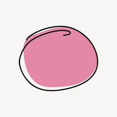 Obraz premium Line coloring ook for kids, shape variant different element frame