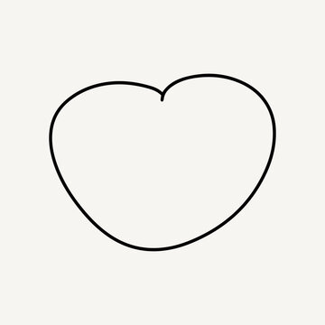 Line coloring ook for kids, shape variant different element frame