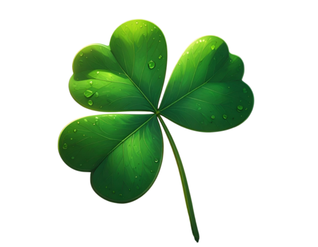 Firefly_Lucky shamrock PNG (St. Patrick’s Day)