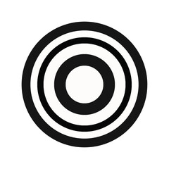 的のシンプルな手描きのカラーイラスト