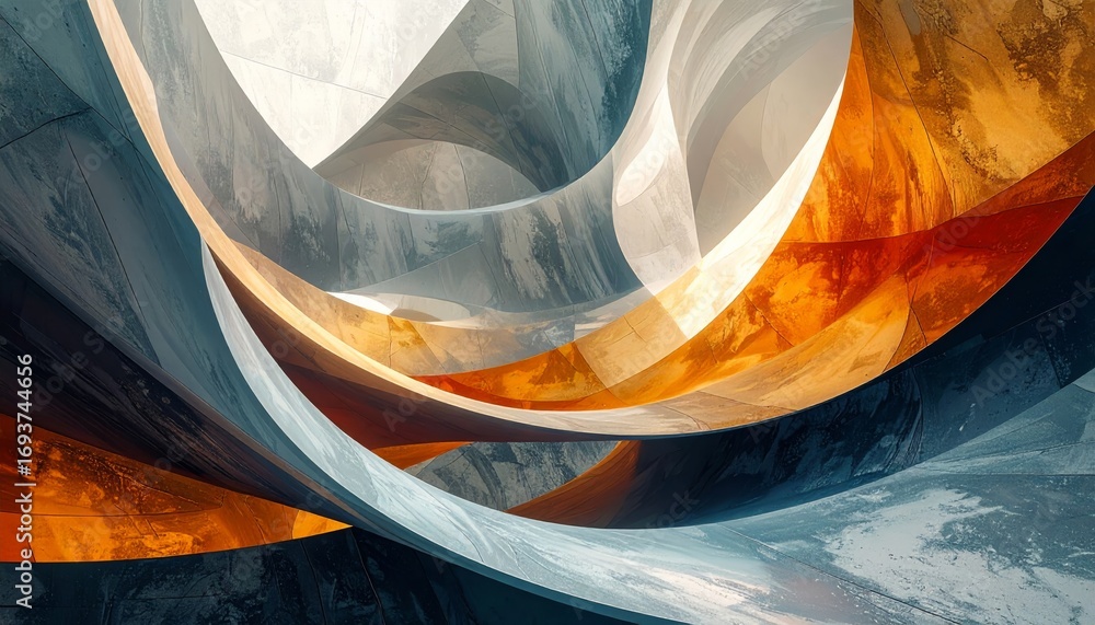 Poster abstract vibrant liquid wave flowing pattern with a wavy backdrop