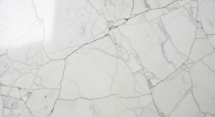Obraz premium Close-up of white marble with grey veining.