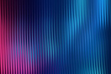 Abstract wavy background with vertical lines and blue and pink gradient