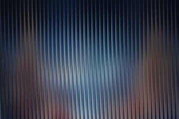Abstract vertical ribbed texture with blue and brown light