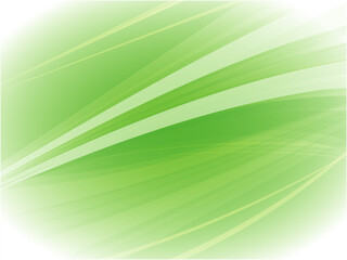 Abstract Green Wave Light Background Illustration