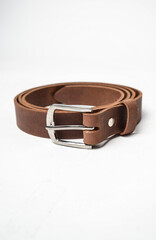 Brown Leather belt full image