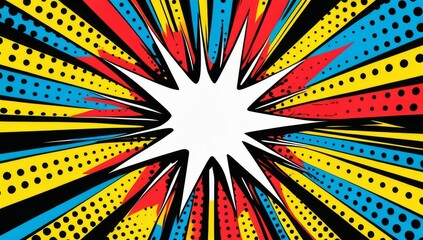 Pop art cartoon comic background illustration
