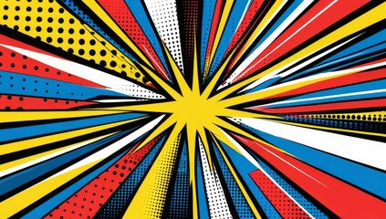 Pop art cartoon comic background illustration