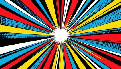 Pop art cartoon comic background illustration