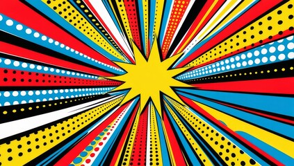 Pop art cartoon comic background illustration