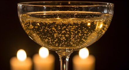 Champagne glass sparkling wine