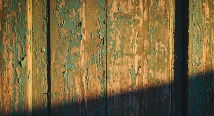Weathered wooden fence