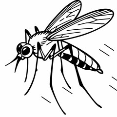 Obraz premium Mosquito vector illustration