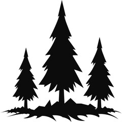 Pine Tree Silhouette
