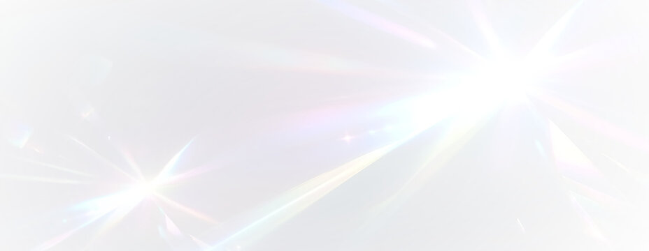 Neon shine with glowing crystal prism and rainbow sparkle, radiant fantasy background with colourful bokeh beams and abstract glamour decoration design - Powered by Adobe