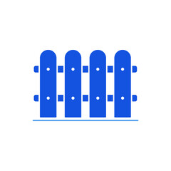 fence icon outline editable stroke line drawing eps