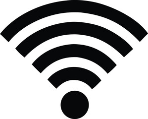 Iconic wi-fi signal strength symbol seamlessly connecting devices for wireless internet access and digital connectivity © Vector Stock