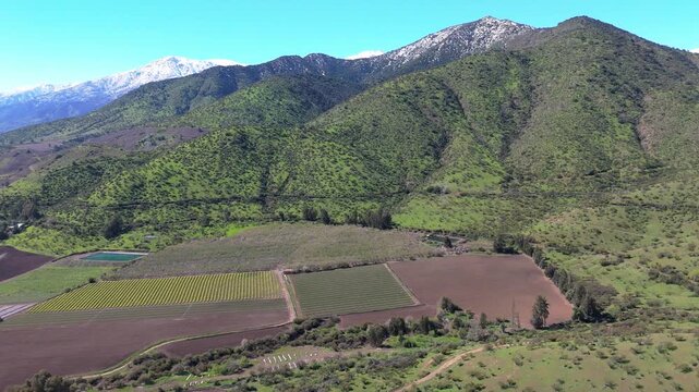 Agricultural land in the commune of Chada, Paine, metropolitan region, Chile
