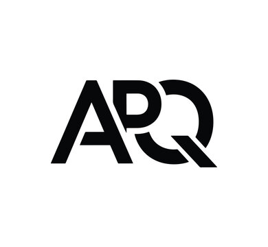 Modern arq lettermark logo design simple geometric typography abstract monogram