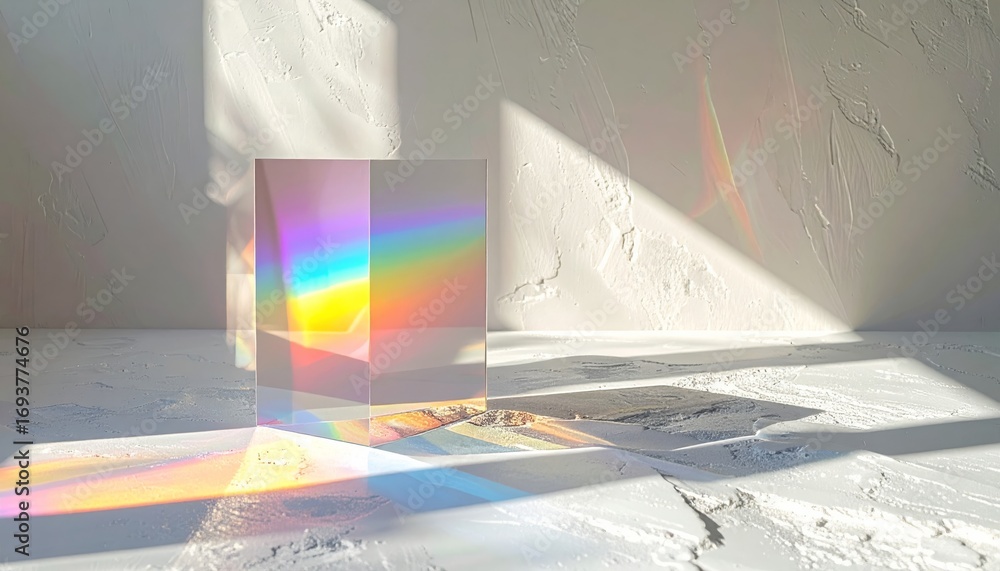 Poster abstract rainbow lines illustrate a digital technology wave in a colorful vector design