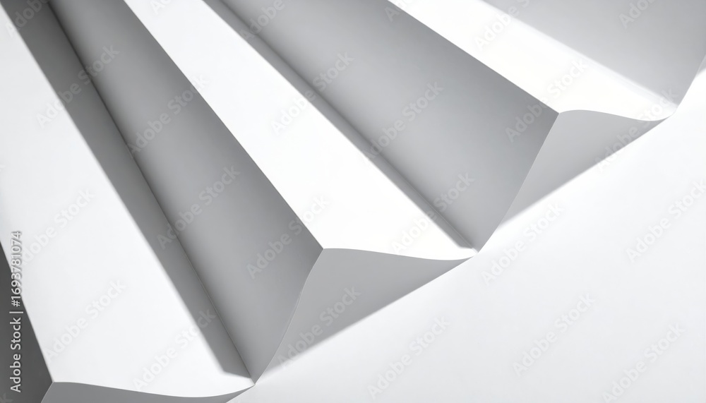 Aufkleber abstract 3d background with a blank, open cardboard box in a geometric pattern