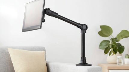 Adjustable tablet mount providing flexibility in a home or office setting enhancing productivity