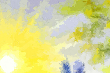 Various oil paintings, flowers, butterflies, streams, landscapes, tulips, chrysanthemums, birds, forests