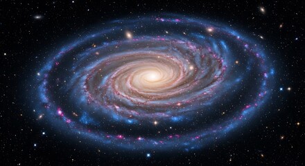 Obraz premium Spiral Galaxy in Deep Space.