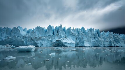 Majestic Iceberg A stunning panorama of the vast Perito Moreno Glacier in Argentina