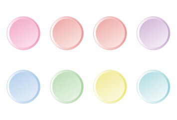 LP制作に使えるパステルカラーのグラデーションサークル