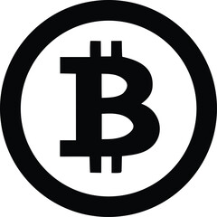 Iconic bitcoin logo symbol for digital currency blockchain technology cryptocurrency investment finance