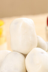 Handmade Creamy Batanas Date Confections Sandwiched Between Layers Traditional Middle Eastern Sweets