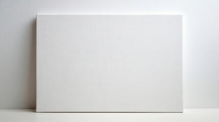 Fototapeta premium Blank Canvas Awaits Artistry, Offering Creative Potential And Inspiration.