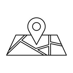 map pointer icon, map location icon vector