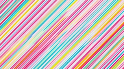 Colorful stripes create A vibrant and Cheerful Pattern with Diagonal Composition