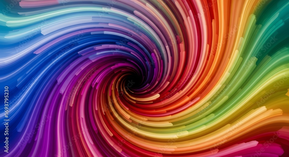 Poster abstract art and colorful design. psychedelic patterns and optical illusions. a swirling vortex of r